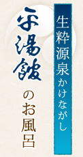 生粋源泉かけながし 平湯館のお風呂